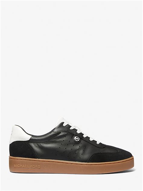 michael kors scout trainer zwart|Scotty Leather Sneaker .